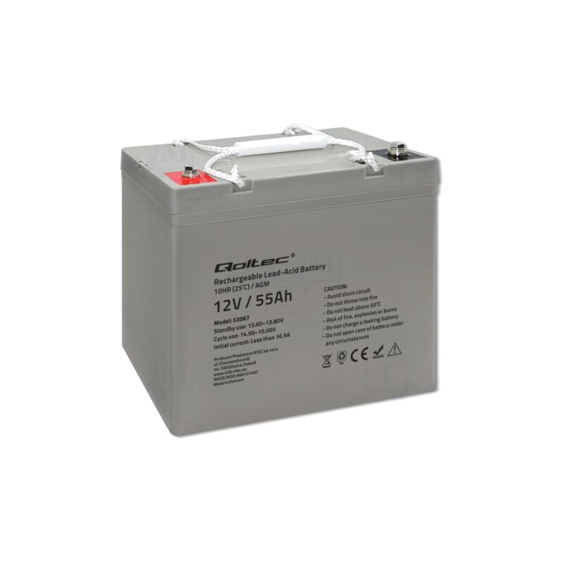 Acumul: plumb-acid; 12V; 55Ah; AGM; nu necesită întreţinere Acumul: plumb-acid; 12V; 55Ah; AGM; nu necesită întreţinere