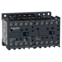 Contactor: reversibil cu 3 poli; NO x3; Contacte auxiliare: NC