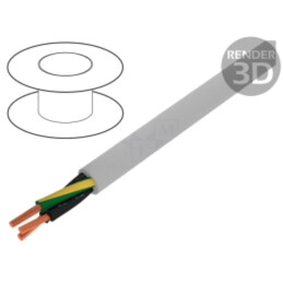 Cablu; Pro-Met; 3G1mm2; neecranat; 300V,500V; 100m; Cu; litat; 328ft