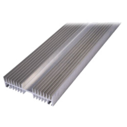 Radiator: extrudat; cu aripioare; naturală; L: 1000mm; W: 164mm