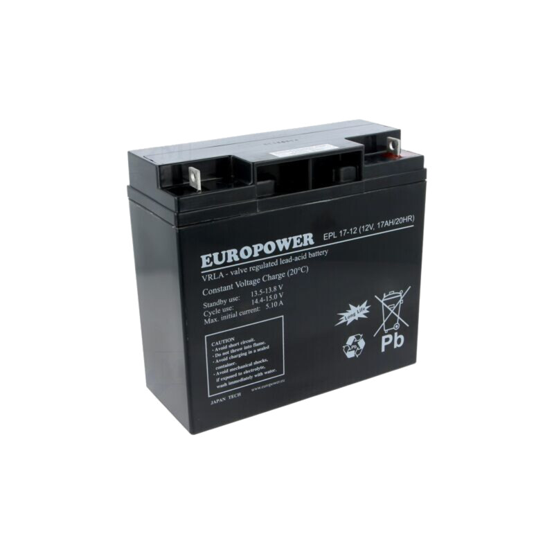Acumul: plumb-acid; 12V; 17Ah; AGM; nu necesită întreţinere; EPL Acumul: plumb-acid; 12V; 17Ah; AGM; nu necesită întreţinere; EPL