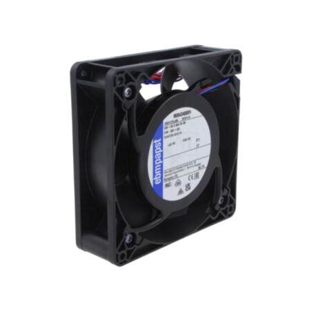 Ventilator: DC; axial; 24VDC; 127x127x38mm; 270m3/h; 56dBA; bilă