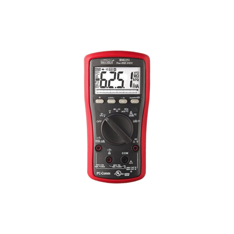 Multimetru digital; LCD; (6000); Baragraf: 60segm.40x/s; 5x/s