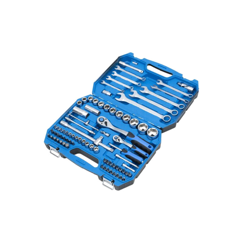 Set chei; 6-puncte,tubulară,combinată; Fixare: 1/2",1/4"; 85buc.