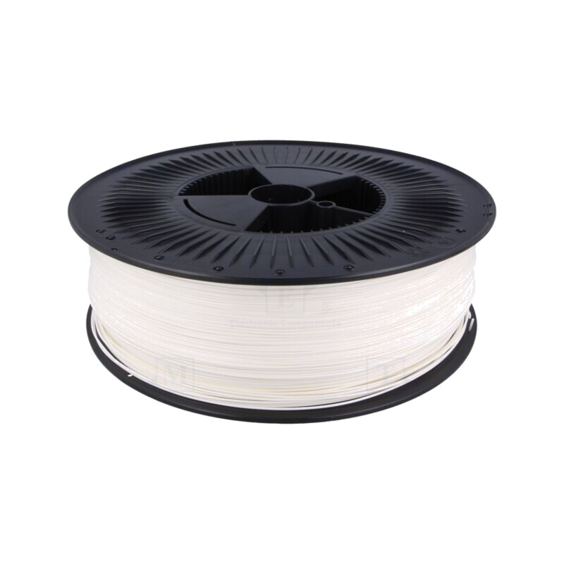 Filament: PET-G; Ø: 1,75mm; albă; 220÷250°C; 5kg Filament: PET-G; Ø: 1,75mm; albă; 220÷250°C; 5kg