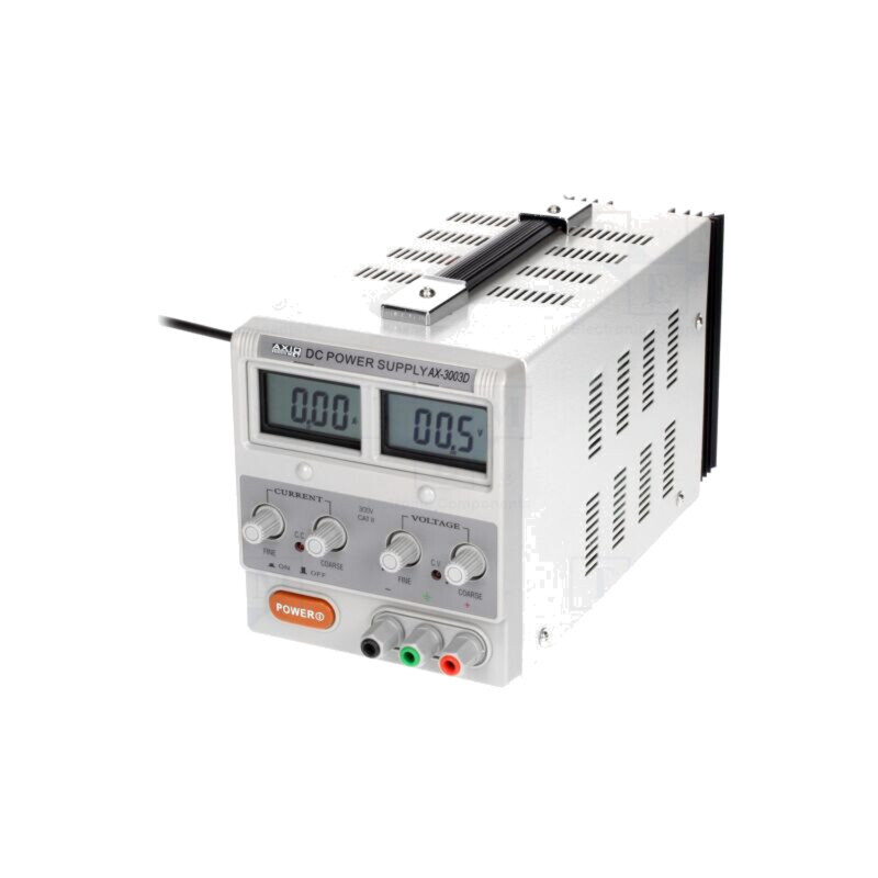Alimentator: de laborator; canal unic,liniar; 0÷30VDC; 0÷3A