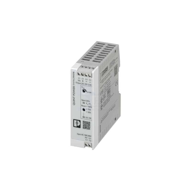 Alimentator: pulsatoriu; pentru şină DIN; 60W; 24VDC; 2,5A; IP20
