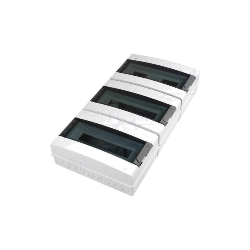 Carcasă: pentru aparatură modulară; IP65; gri deschis; Nr.mod: 54
