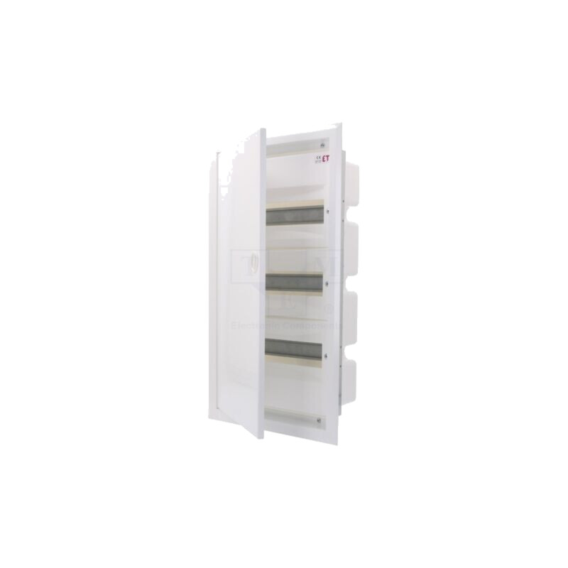 Carcasă: pentru aparatură modulară; IP40; în perete; albe; oţel