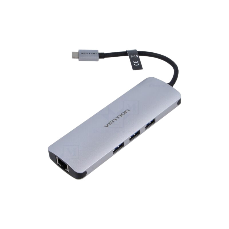 Hub USB; USB 3.0; gri; Număr porturi: 9; Standard: Power Delivery