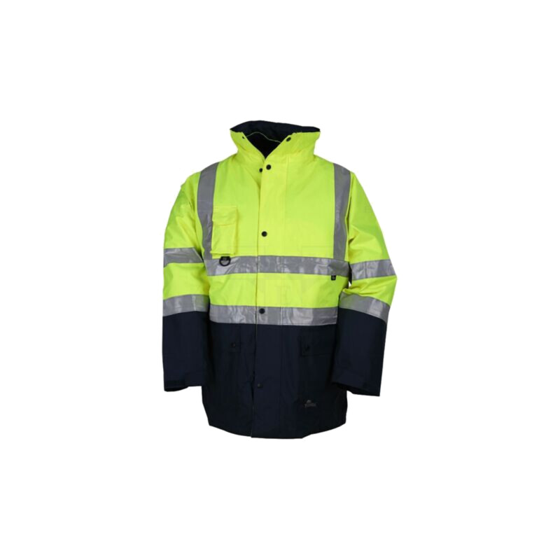 Jachetă de lucru; Dimensiune: XL; galben-bleumarin Jachetă de lucru; Dimensiune: XL; galben-bleumarin