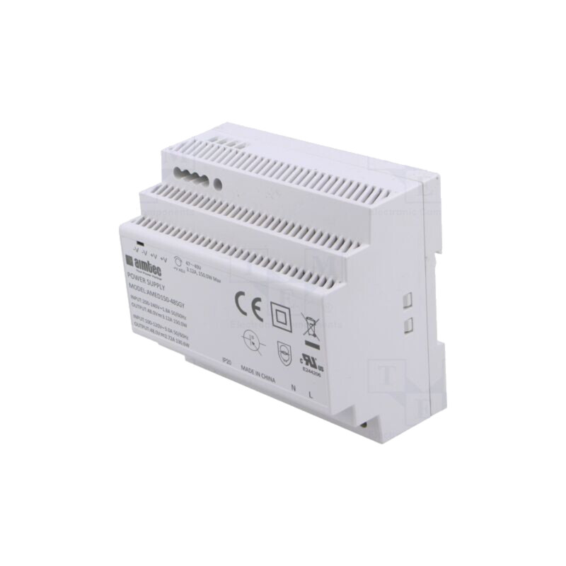 Alimentator: pulsatoriu; pentru şină DIN; 153,6W; 48VDC; 3,12A