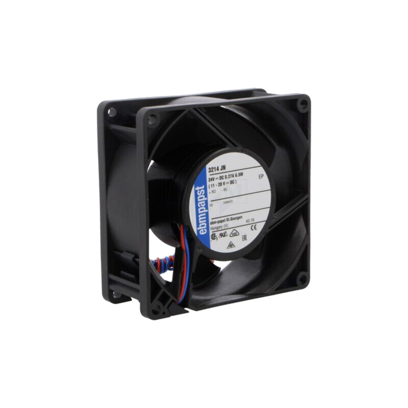 Ventilator: DC; axial; 24VDC; 92x92x38mm; 130m3/h; 51dBA; bilă