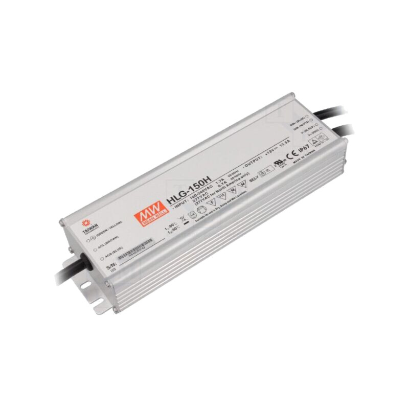 Alimentator: pulsatoriu; LED; 150W; 15VDC; 10A; 90÷305VAC; IP67