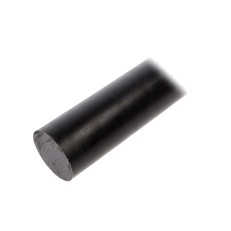 Tijă; Ø: 100mm; L: 500mm; neagră; extrudate; manşon