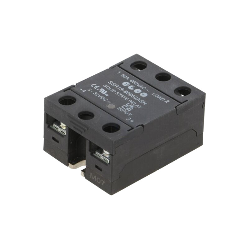 Releu: semiconductor; Ucom: 3÷32VDC; 80A; 24÷660VAC; SSR19; 1-fazat