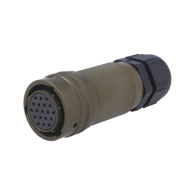 Conector: circular; mufă; pe cablu; PIN: 19; mamă; cu intrare cablu