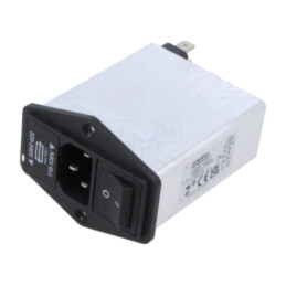 Conector: alimentare AC; soclu; tată; 10A; 250VAC; C14 (E); 600uH