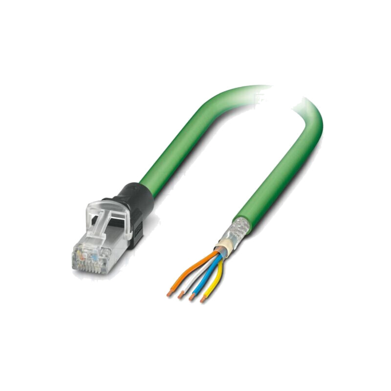 Patch cord; SF/UTP; 5; litat; Cu,cositorit; PUR; verde; 5m; 22AWG