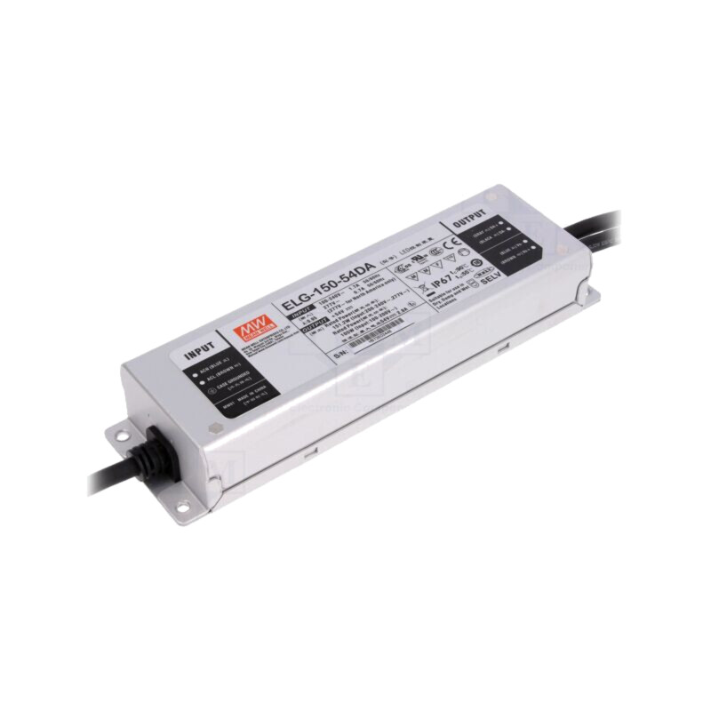 Alimentator: pulsatoriu; LED; 150W; 54VDC; 2,8A; 100÷305VAC; IP67