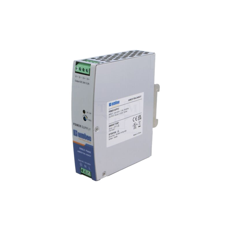 Alimentator: pulsatoriu; pentru şină DIN; 76,8W; 24VDC; 3,2A; 3kV