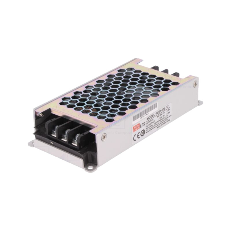 Convertor: DC/DC; 60W; Uintr: 18÷72VDC; Uieş: 12VDC; Iieş: 5A; RSD