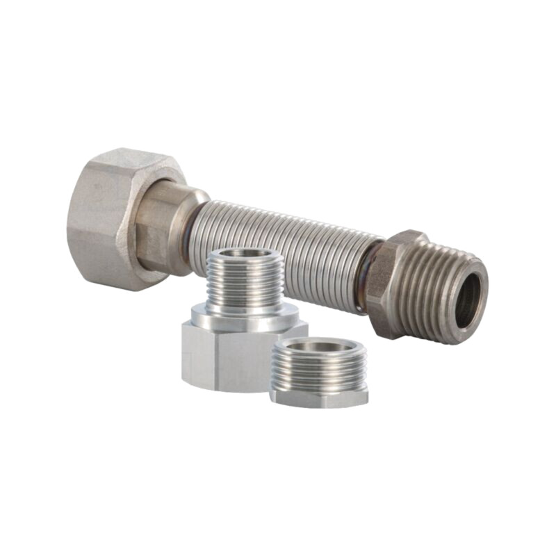 Conexiune filetată cu clemă; Filet ext: G 3/8"; 93÷143mm Conexiune filetată cu clemă; Filet ext: G 3/8"; 93÷143mm