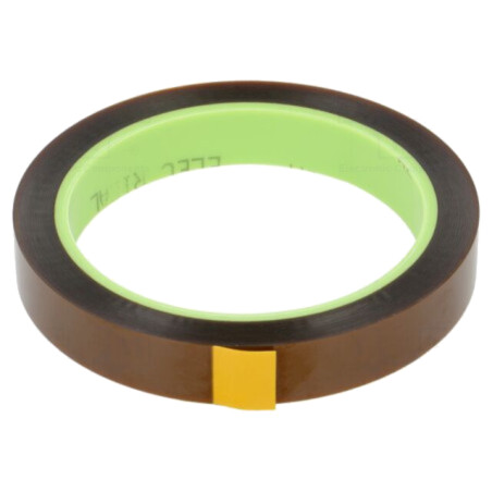 Bandă: electroizolantă; W: 15mm; L: 33m; Thk: 0,076mm; acril; 55%