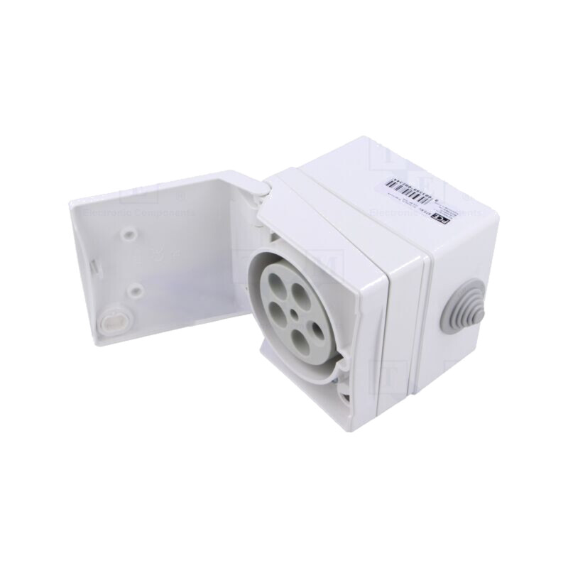 Conector: alimentare AC trifazate; soclu; mamă; 32A; 400VAC; IP44