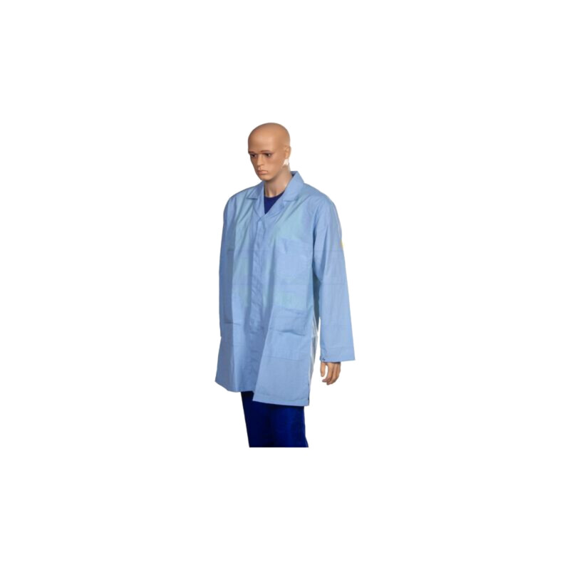 Halat; ESD; XXL; bumbac,poliester,fibre conductoare; 115g/m2 Halat; ESD; XXL; bumbac,poliester,fibre conductoare; 115g/m2
