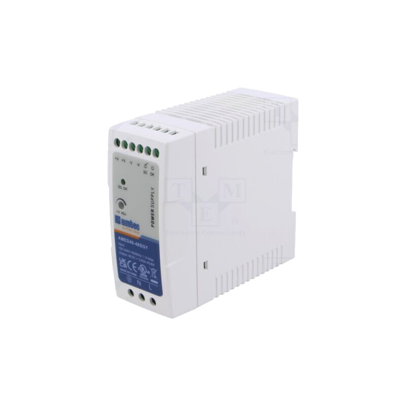 Alimentator: pulsatoriu; pentru şină DIN; 40W; 48VDC; 830mA; 3kV