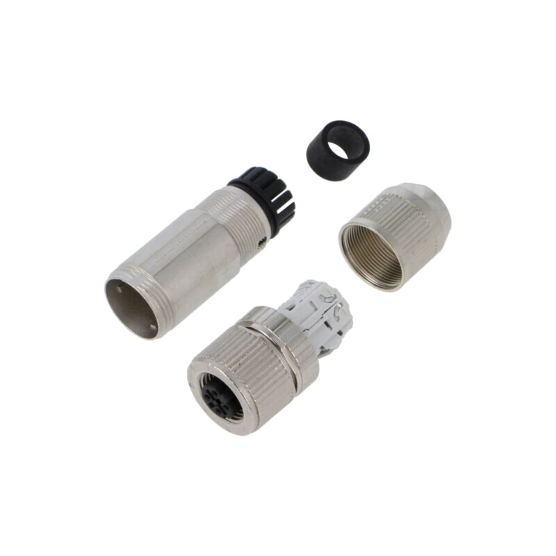 M12 plugs and sockets AB-C4-M12FSD-SH