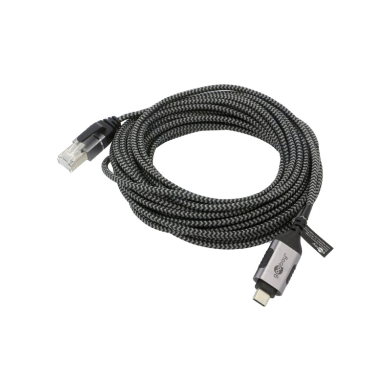 Cablu; slim,USB 3.1; RJ45 mufă,USB C mufă; nichelat; 7,5m; U/FTP