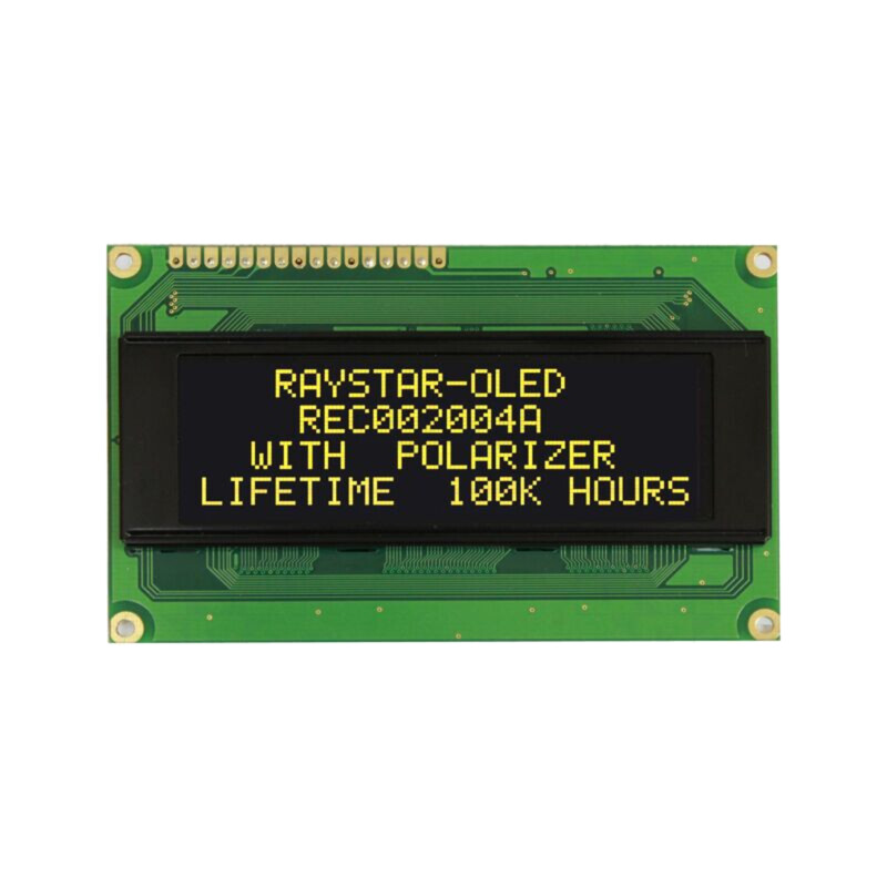 Afişaj: OLED; alfanumerice; 20x4; Dim: 98x60x10mm; galbenă; PIN: 16 Afişaj: OLED; alfanumerice; 20x4; Dim: 98x60x10mm; galbenă; PIN: 16