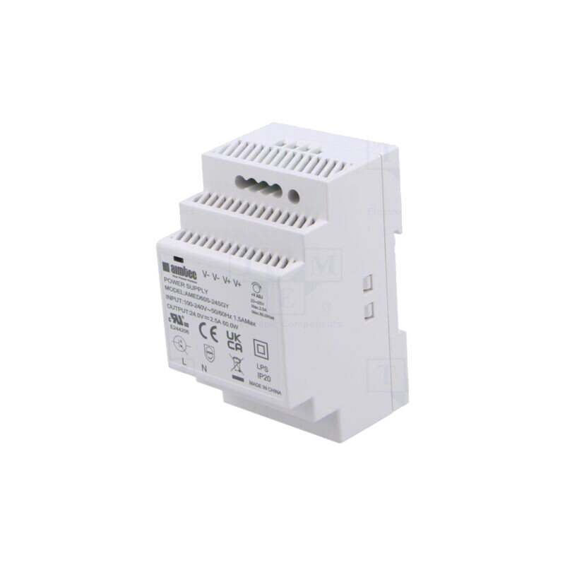 Alimentator: pulsatoriu; pentru şină DIN; 60W; 24VDC; 2,5A; 3kV