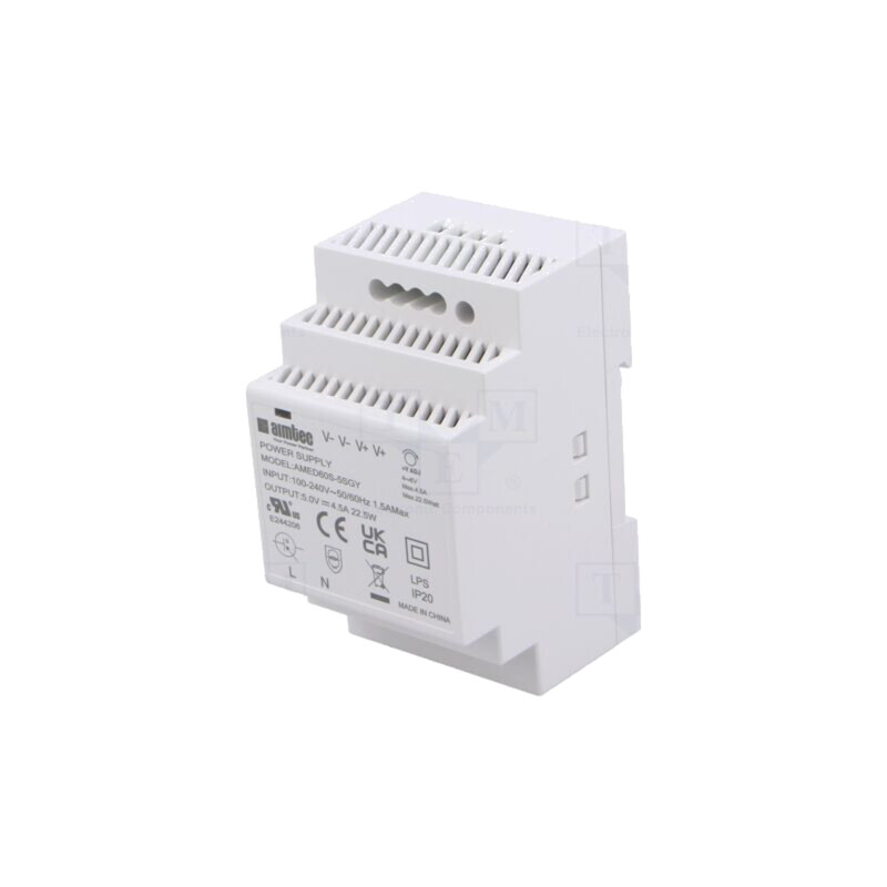 Alimentator: pulsatoriu; pentru şină DIN; 54W; 5VDC; 4,5A; 3kV