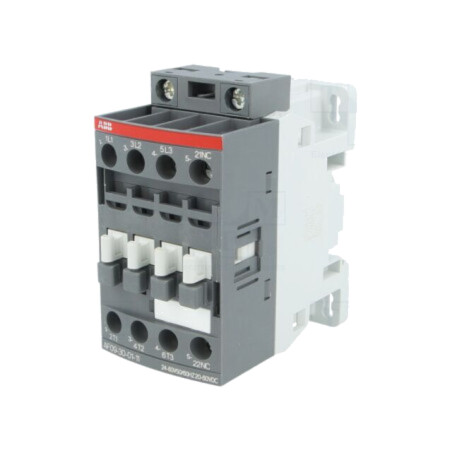 Contactor: 3-polar; NO x3; Contacte auxiliare: NC; 9A; AF; -25÷60°C