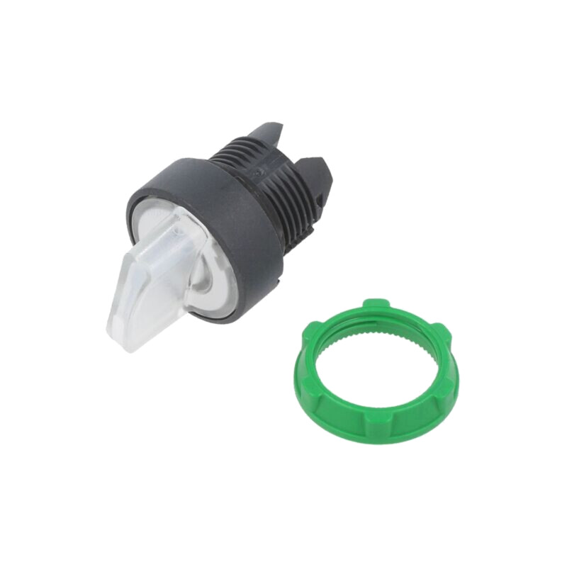 Comutator: rotativ; 22mm; Poz.i stab: 1; albă; LED; IP66; proeminent