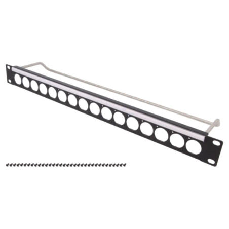 Adaptor de montare; patch panel; înşurubare; Filet: UNC 4-40