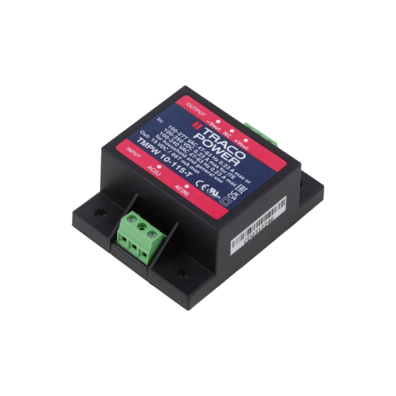 Alimentator: pulsatoriu; pt.încastrare; 10W; 15VDC; 667mA; TMPW