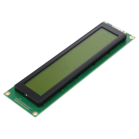 Afişaj: LCD; alfanumerice; STN Positive; 40x4; galben-verde; LED