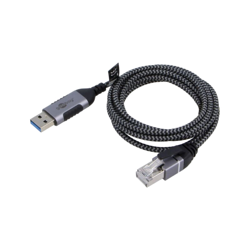 Cablu; slim,USB 3.0; RJ45 mufă,USB A mufă; nichelat; 1,5m; U/FTP