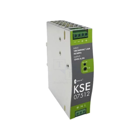 Alimentator: pulsatoriu; pentru şină DIN; 75,6W; 12VDC; 6,3A; IP20