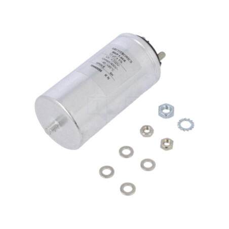 Condensator: cu polipropilenă; 10uF; Term: şurub M6; ESR: 3Ω; ±5%