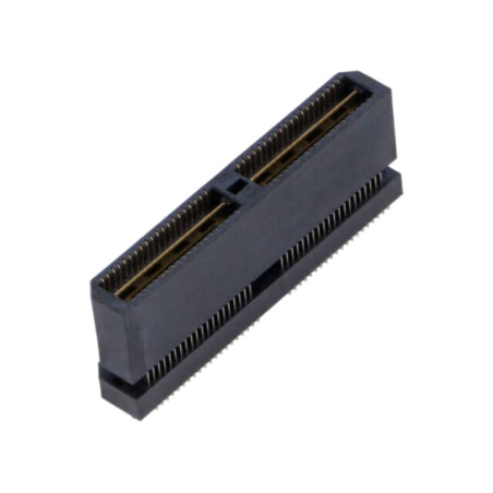 Conector: PCB-PCB; tată; PIN: 80; 0,8mm; QTE; aurit; SMT; soclu; 2A