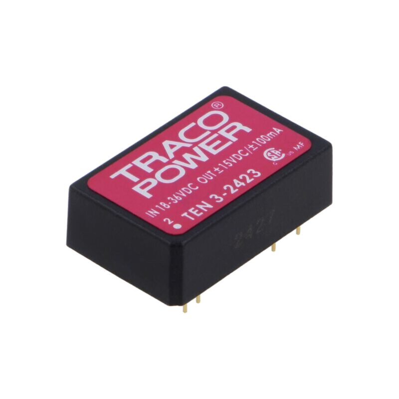 Convertor: DC/DC; 3W; Uintr: 18÷36VDC; Uieş: 15VDC; Uieş2: -15VDC