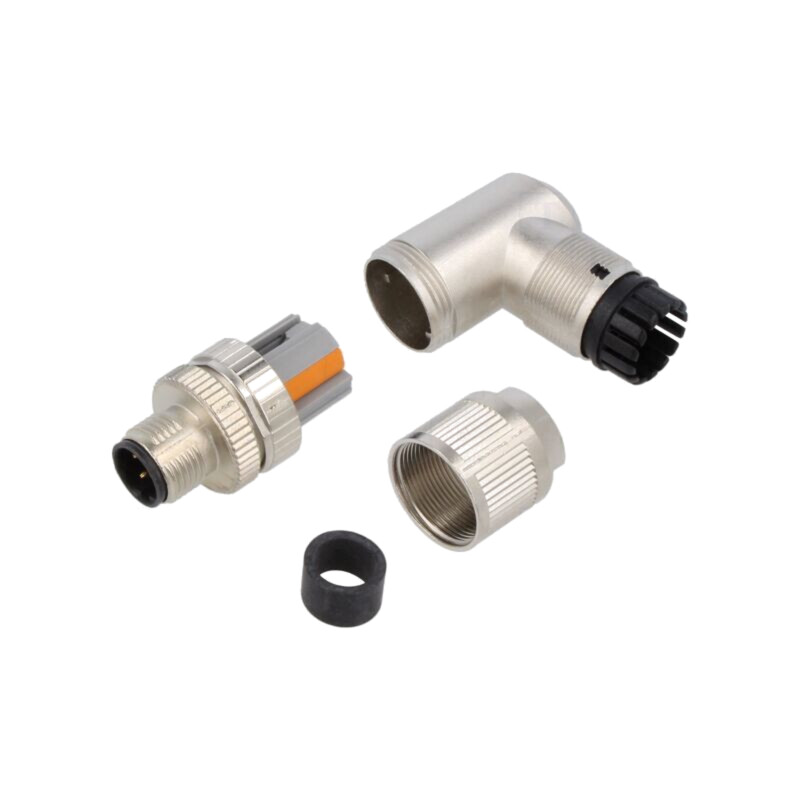 Conector: M12; mufă; PIN: 4; tată; cod D-Ethernet; pe cablu; 60V; 4A