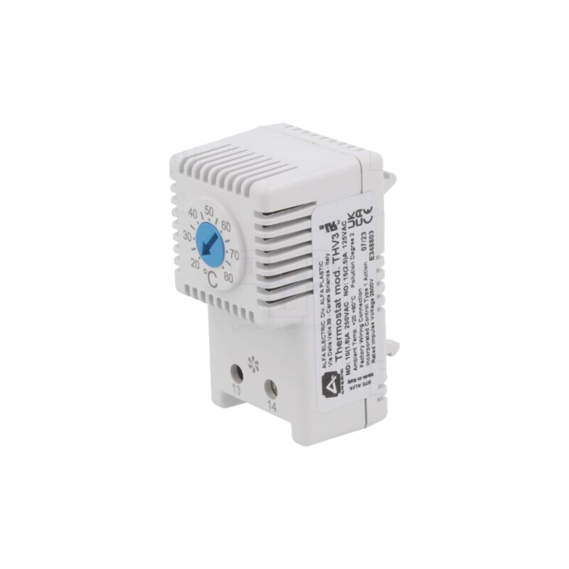 Senzor: termostat; NO; 10A; 250VAC; cleme cu şurub; 61x34x35mm