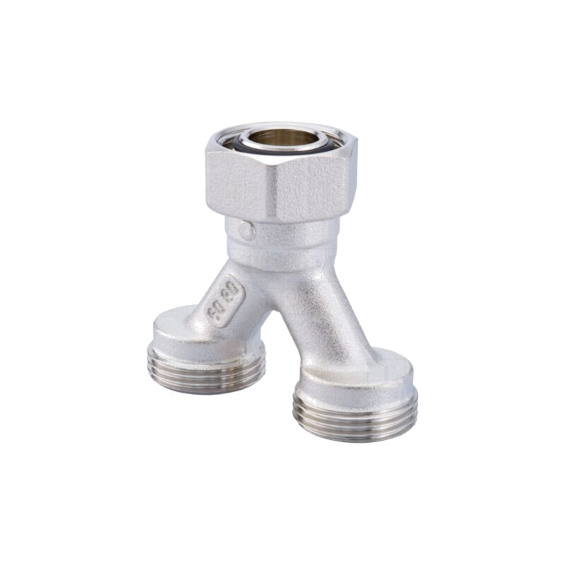 Conector de tip Y; Filet ext: G 3/4"; Filet int: G 3/4"; H: 58mm Conector de tip Y; Filet ext: G 3/4"; Filet int: G 3/4"; H: 58mm