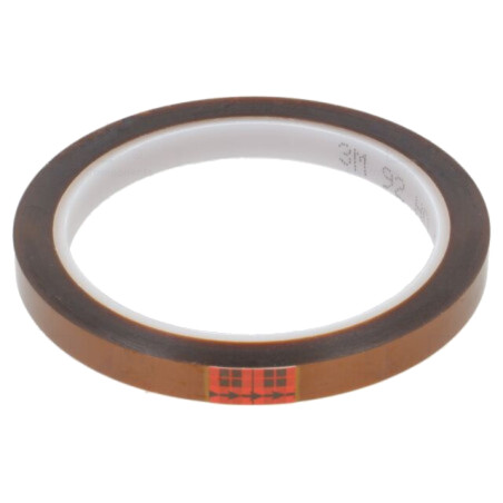 Bandă: electroizolantă; W: 9mm; L: 33m; Thk: 0,076mm; silicon; 55%